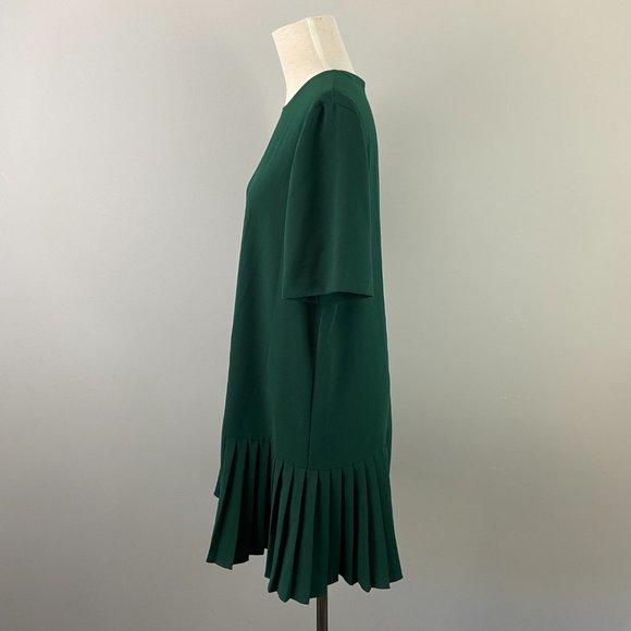 Zara Dark Green Pleated Dress - Picture 8 of 13